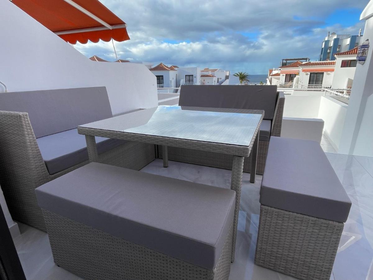Apartamento Luxury Diamond - Ocean View, Big Terraces, Air Con, Wifi Los Cristianos  Exterior foto